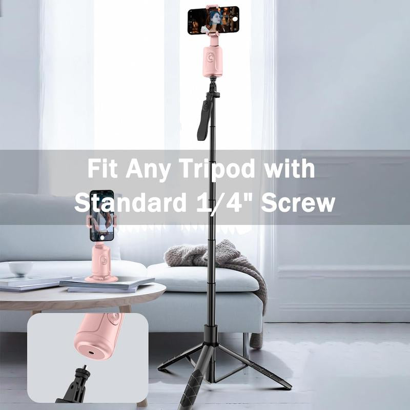 Revolutionary Automatic Face-Following Gimbal Tripod - 360° Rotatable Stabilizer with Remote for Perfect Live Streaming, Vlogging & Selfies! Ideal Gift for Creators!