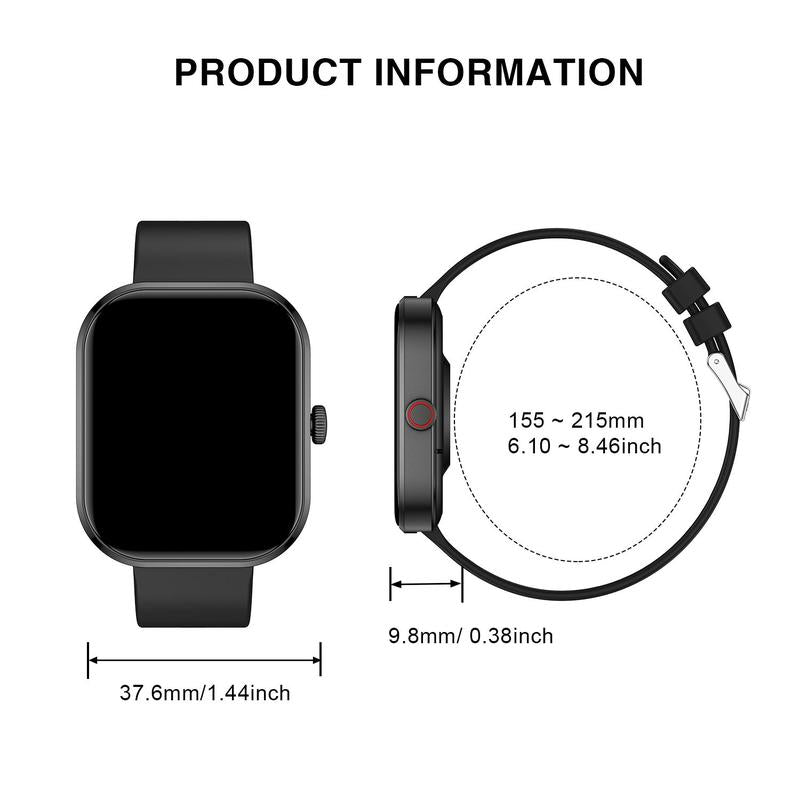 Multifunctional Smart Watch, Fashionable Digital Watch with Multiple Sports Modes, 2.01 Inch Screen Sports Watch for Men & Women