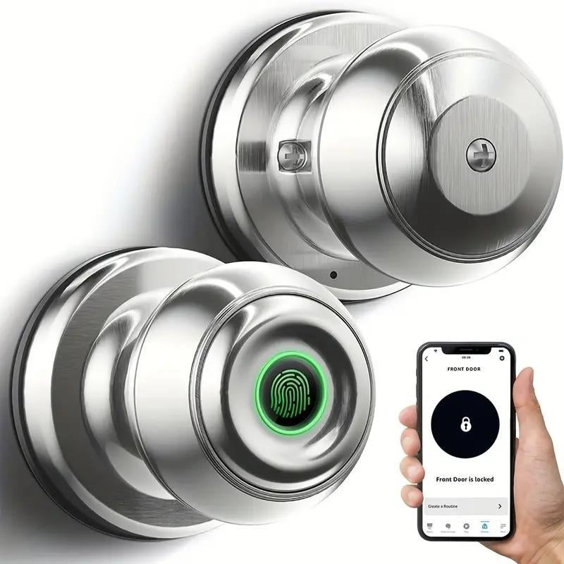 "Smart Fingerprint Door Lock - 3-in-1 Keyless Entry with App Control for Home, Office & Hotel"