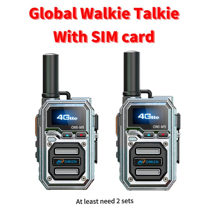 OMI Unlimited 4G LTE Walkie Talkie ,Two Way Radio 5000 Miles, Transnational Intercom Unlimited Distance,Unbreakable Aluminum Alloy Audio