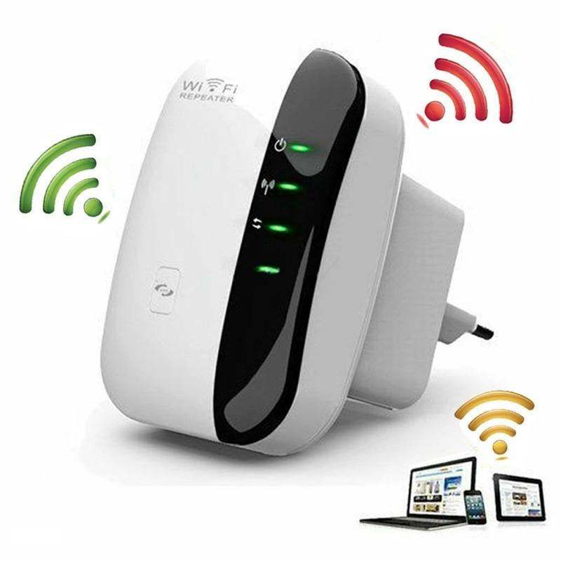 Powerful WiFi Extender - Boost Coverage Up to 5000 Sq.Ft for 40 Devices, Easy 1-Tap Setup, Ethernet Port & Alexa Compatible