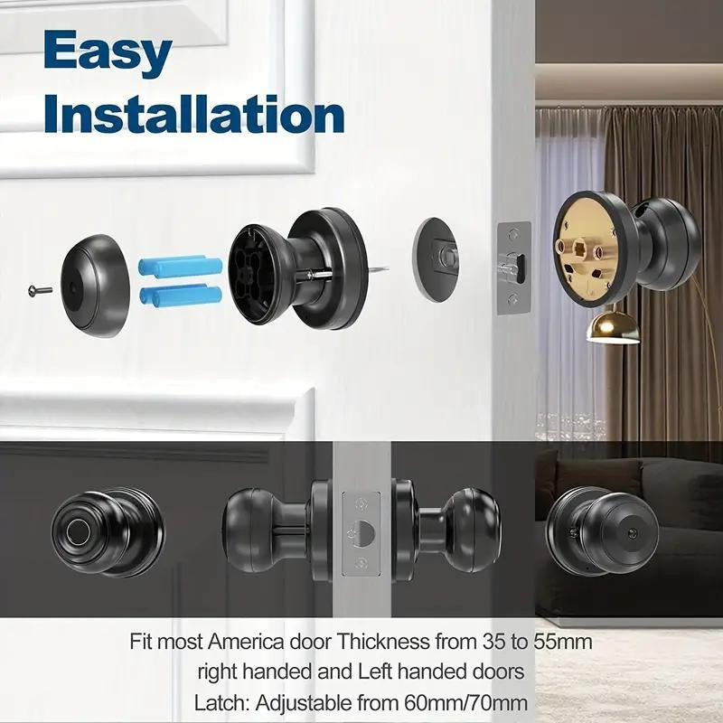 "Smart Fingerprint Door Lock - 3-in-1 Keyless Entry with App Control for Home, Office & Hotel"