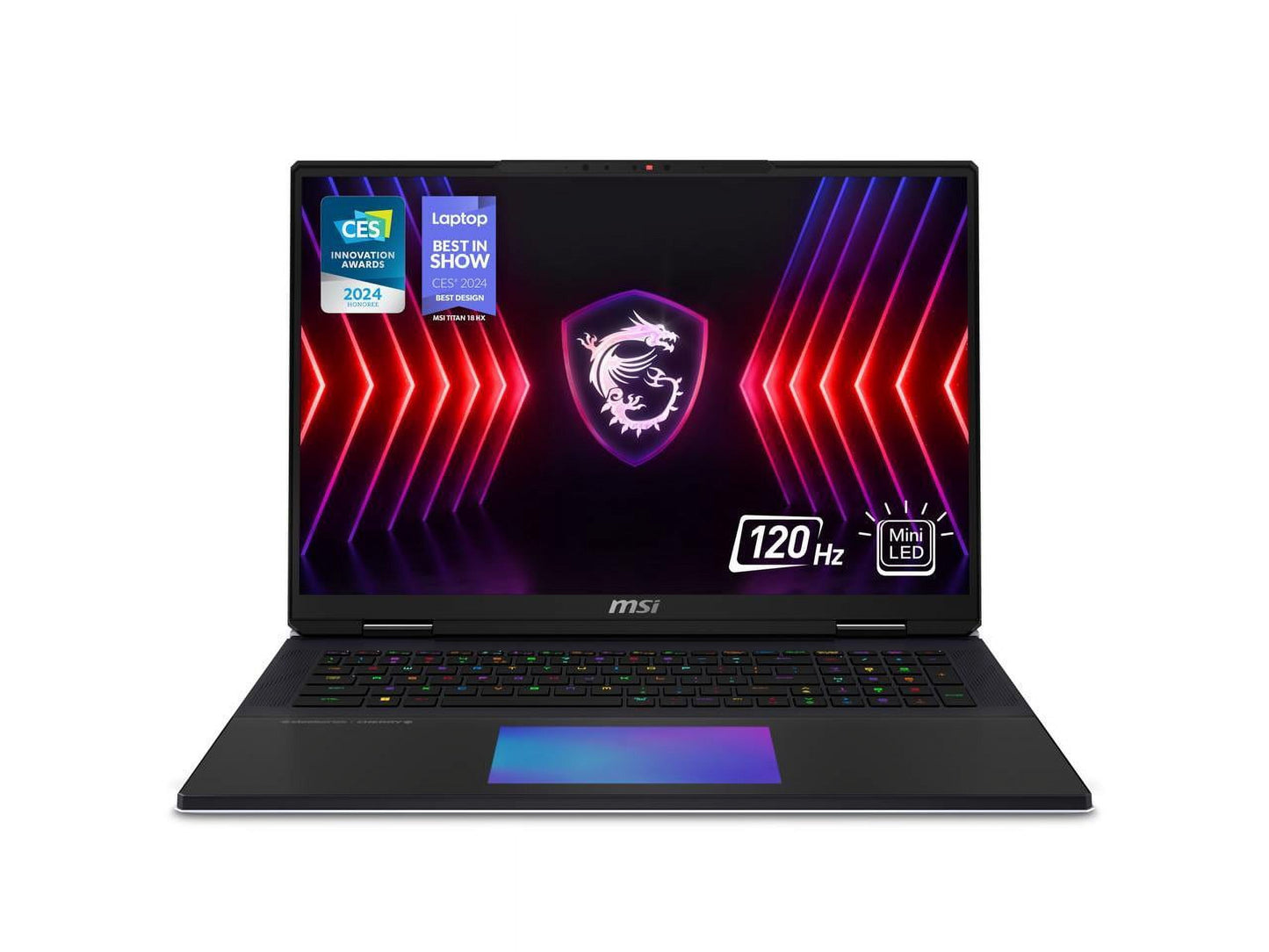 Titan 18 HX Gaming Laptop - 18" Mini LED Display, Intel Core i9 14th Gen, NVIDIA GeForce RTX 4090, 128GB DDR5, 4TB PCIe SSD, Windows 11 Pro