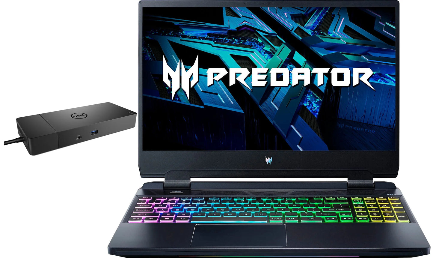 Acer Predator Helios 300 Gaming Laptop - Intel i7-12700H, 15.6" 165Hz Full HD, NVIDIA RTX 3060, Windows 11 + WD19S 180W Dock