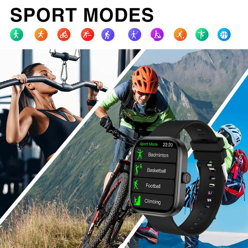 Multifunctional Smart Watch, Fashionable Digital Watch with Multiple Sports Modes, 2.01 Inch Screen Sports Watch for Men & Women