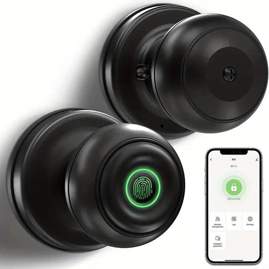 "Smart Fingerprint Door Lock - 3-in-1 Keyless Entry with App Control for Home, Office & Hotel"