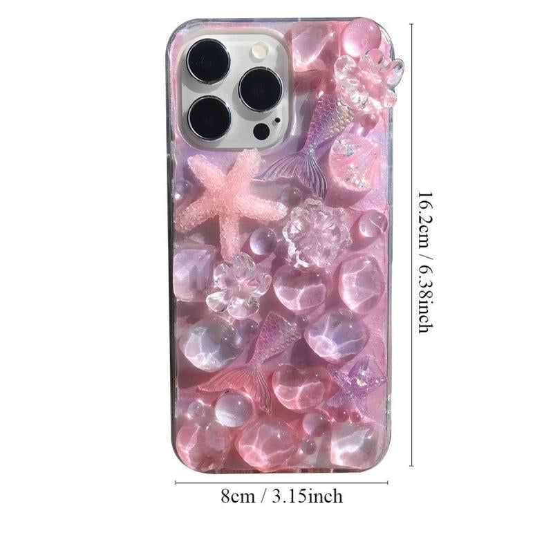 Marine Life Design Phone Case, Anti-Fall Mobile Phone Case, Decorative Phone Protector Cover, Phone Cases Compatible with Iphone 12 13 14 15 Pro Max